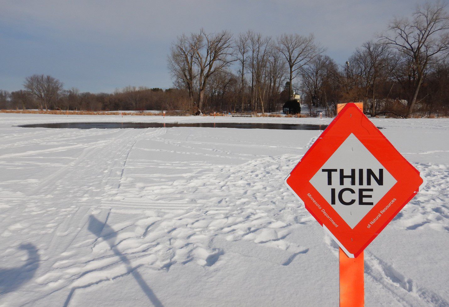 PUBLIC NOTICE: Thin Ice on Moody and Shields Lake due to Winter