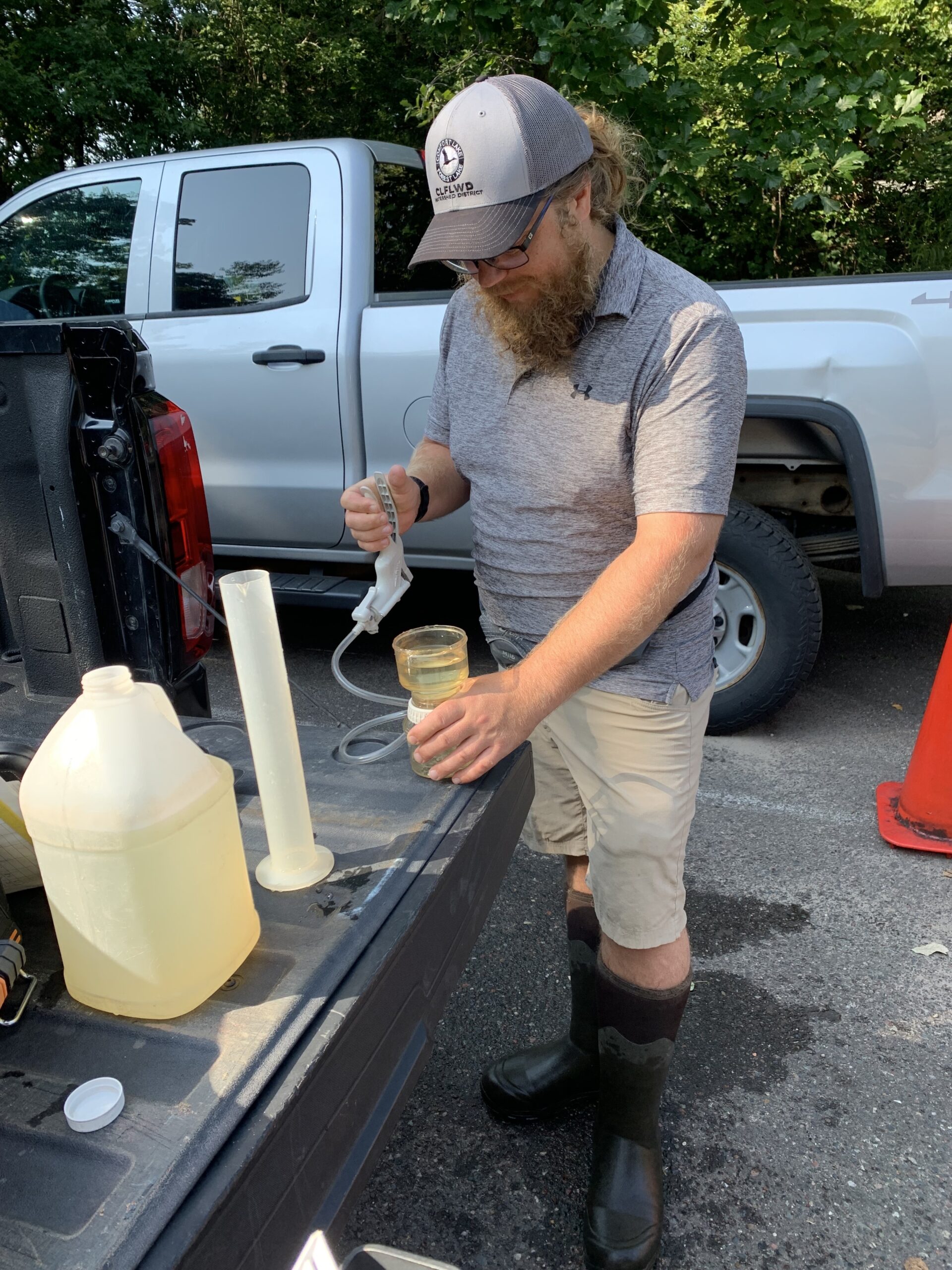 MH CAMP monitoring 1 CLFLWD Staff assisting with the CAMP instruments.
